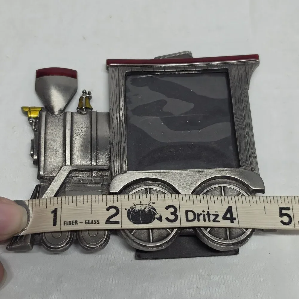 Vintage 1988 Great American Products Pewter Picture Frame Locomotive Train USA